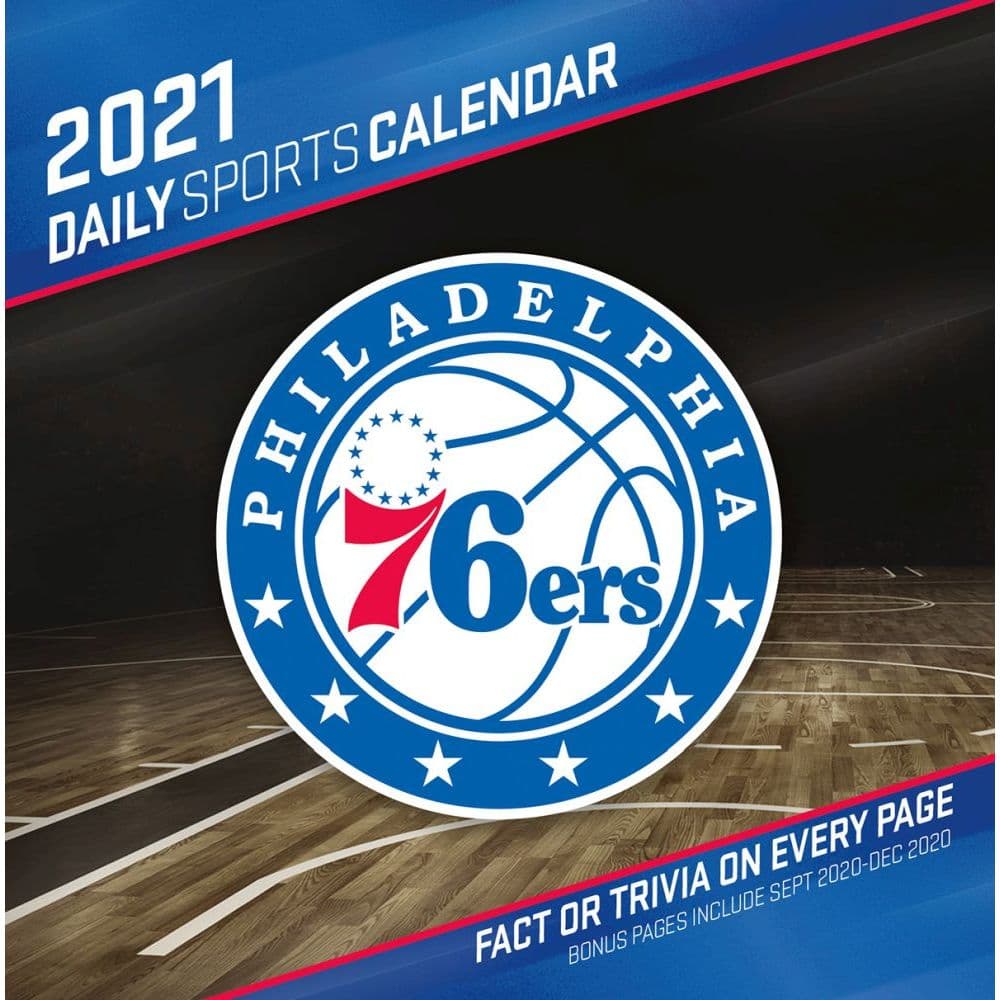 NBA Philadelphia 76ers Desk Calendar - Calendars.com