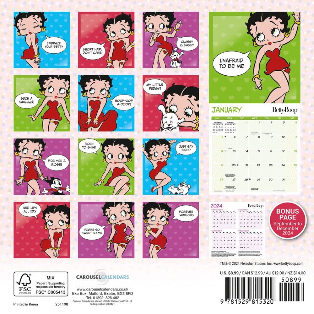 Betty Boop 2025 Mini Wall Calendar First Alternate Image width=&quot;1000&quot; height=&quot;1000&quot;