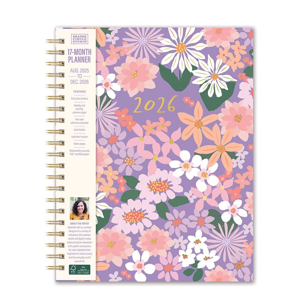Secret Garden Spiral 2026 Planner Main Product Image