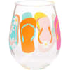 image Flip Flops Stemless Wine Glass Main Product Image