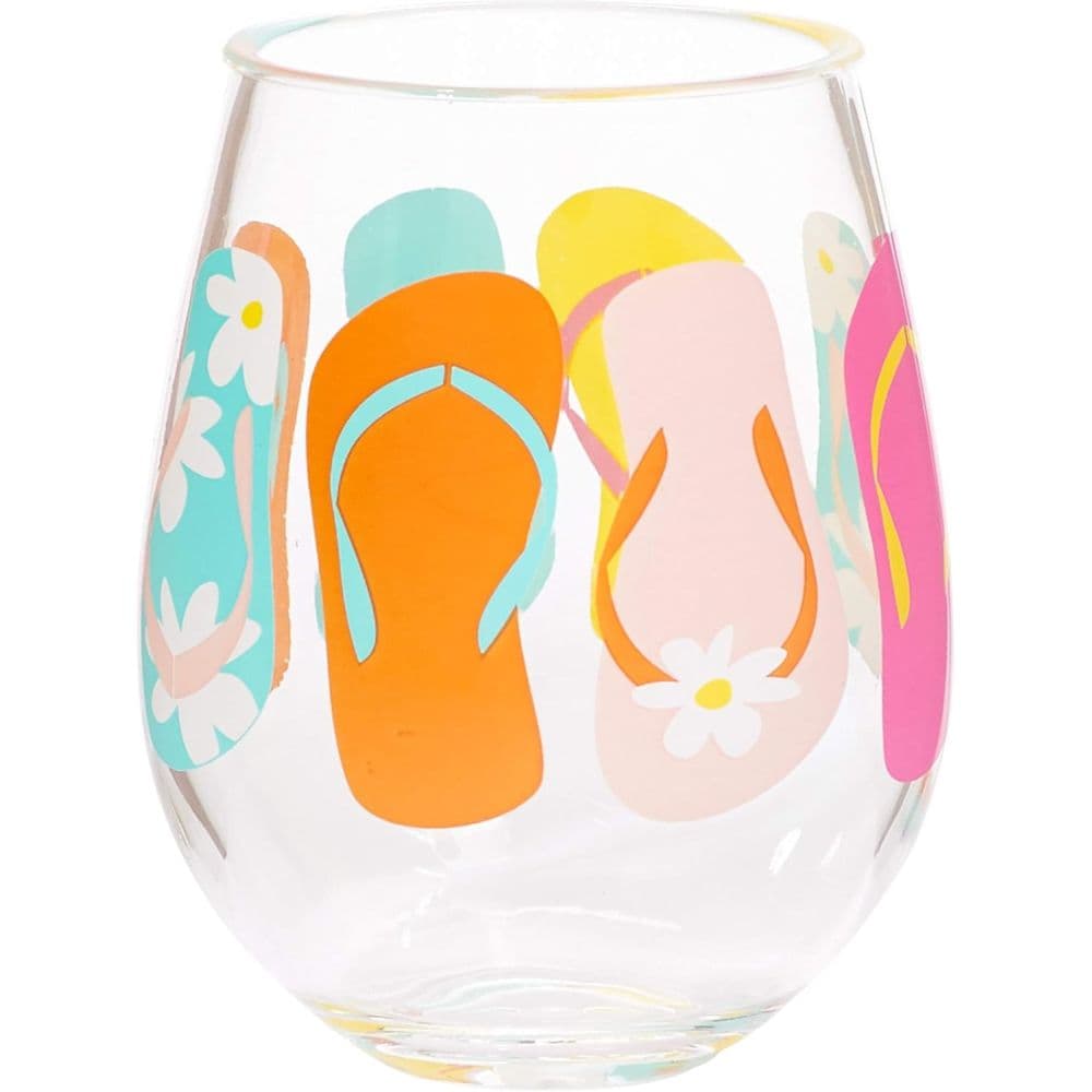 image Flip Flops Stemless Wine Glass Main Product Image