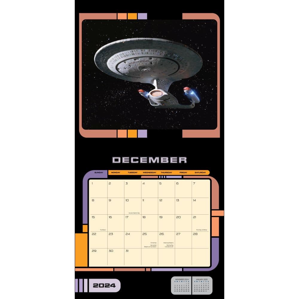 Star Trek Next Generation 2024 Wall Calendar