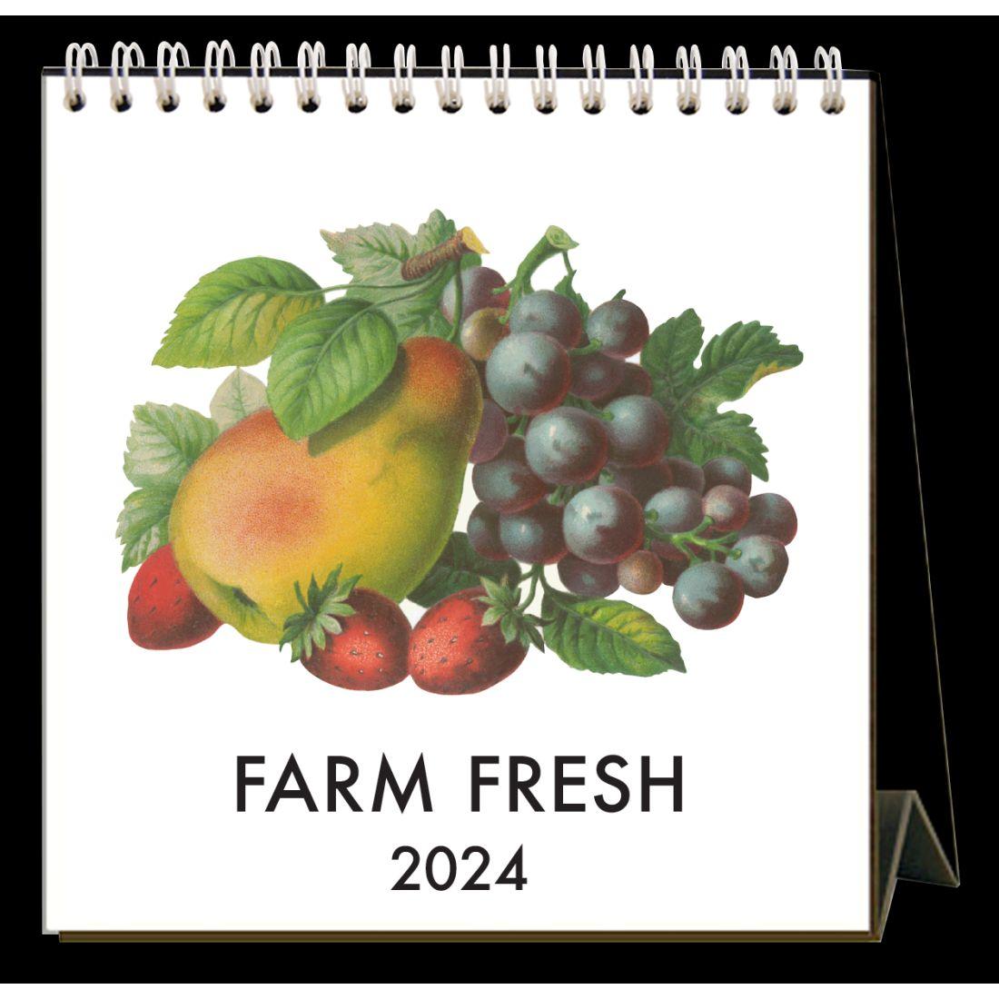 Farm Fresh 2025 Easel Desk Calendar