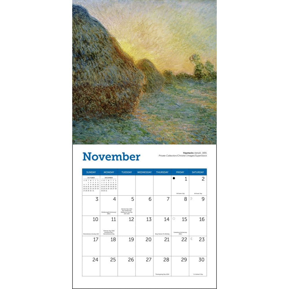 Monet MFA 2024 Mini Wall Calendar Third Alternate Image width=&quot;1000&quot; height=&quot;1000&quot;