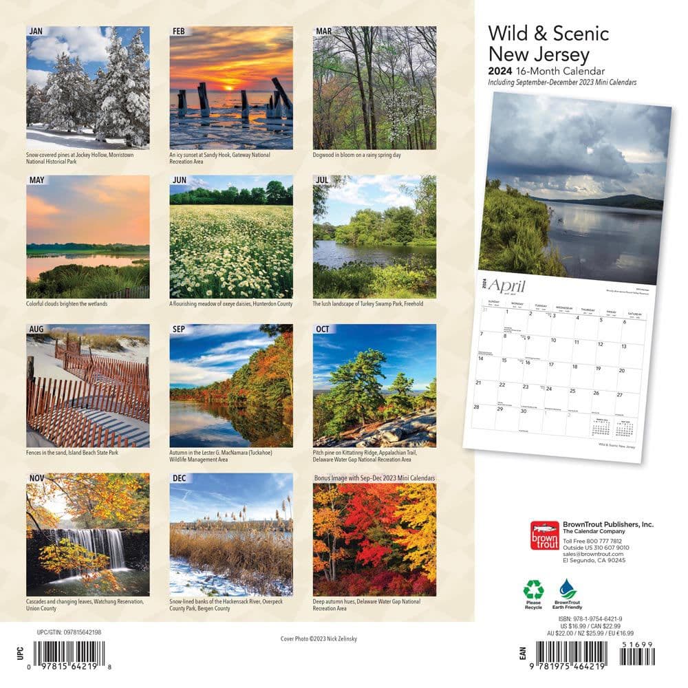 New Jersey Wild and Scenic 2024 Wall Calendar First Alternate Image width=&quot;1000&quot; height=&quot;1000&quot;