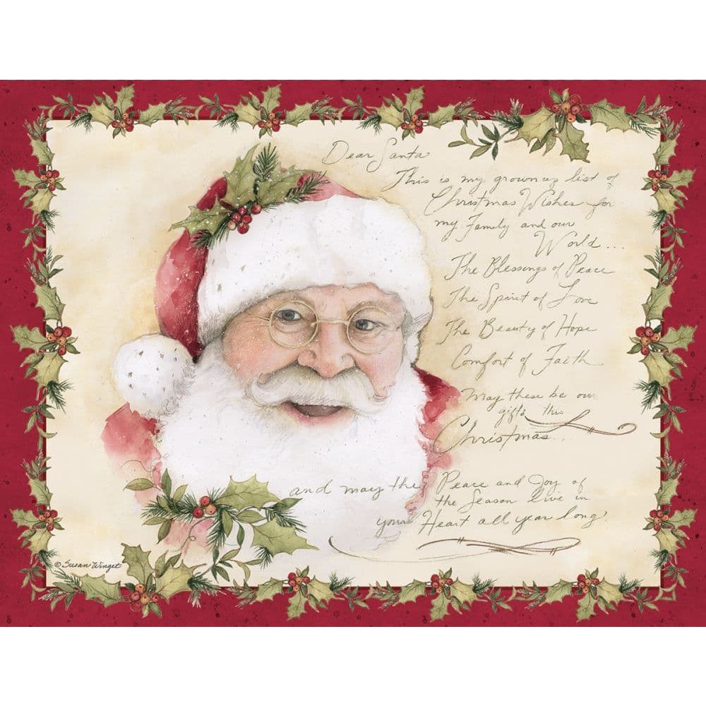 Grown Up Christmas Wish Boxed Christmas Cards (18 pack) w/ Decorative