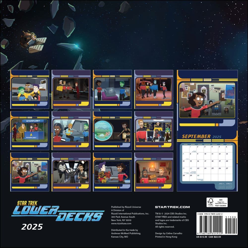 Star Trek Lower Decks 2025 Wall Calendar First Alternate Image width=&quot;1000&quot; height=&quot;1000&quot;