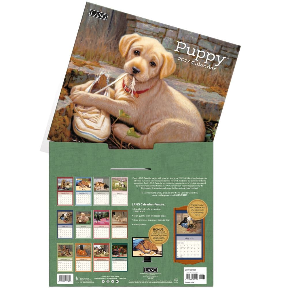 Puppy 2027 Wall Calendar by Jim Lamb Fourth Alternate Image