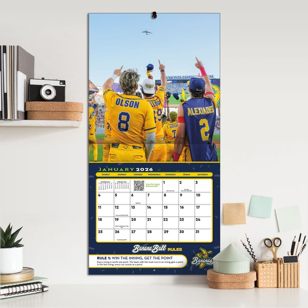 Savannah Bananas 2026 Wall Calendar Fifth Alternate Image