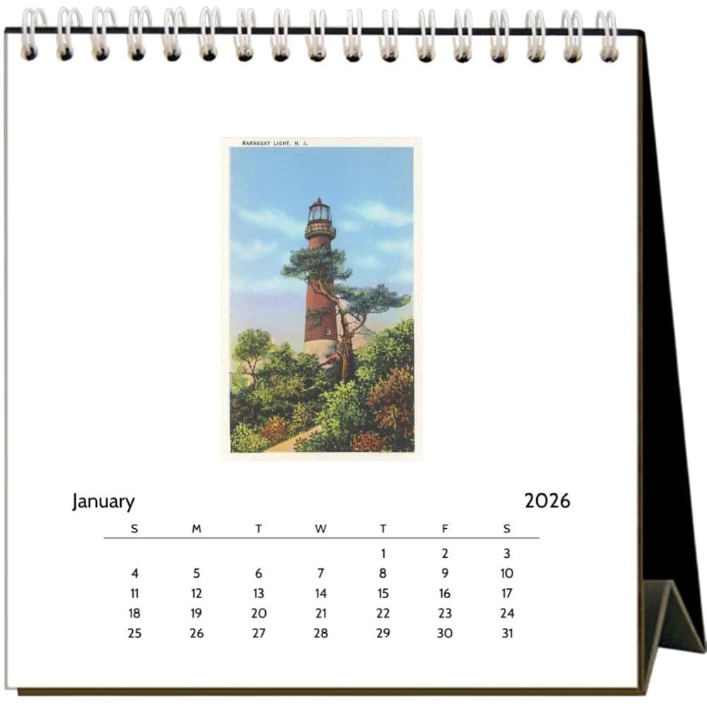 Lighthouses 2026 Easel Desk Calendar Second Alternate Image