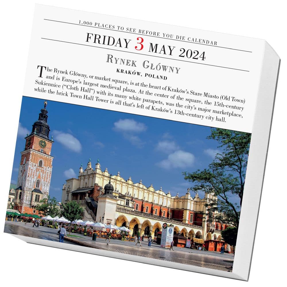 1000 Places To See 2024 Desk Calendar