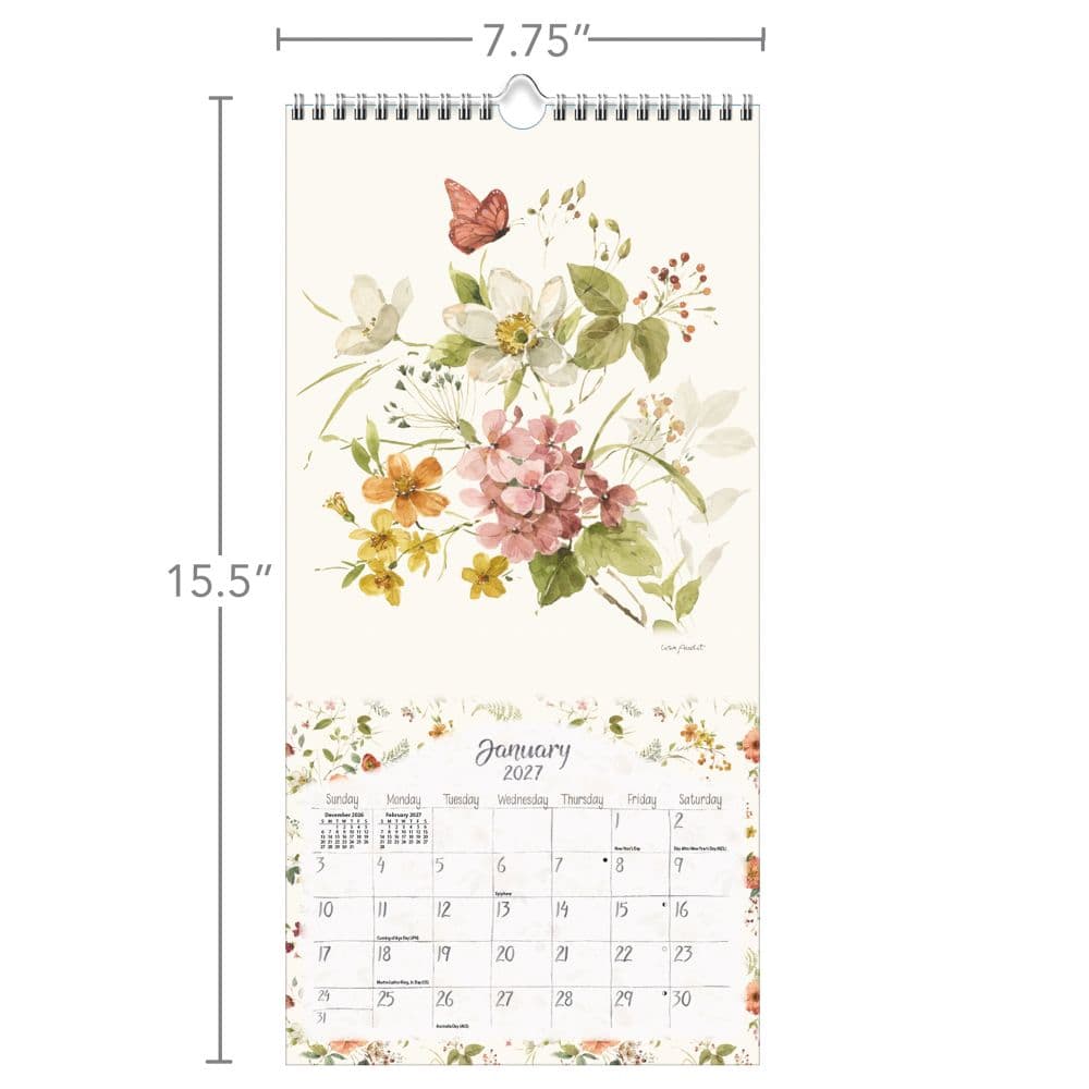 Watercolor Seasons 2027 Vertical Wall Calendar by Lisa Audit Fourth Alternate Image