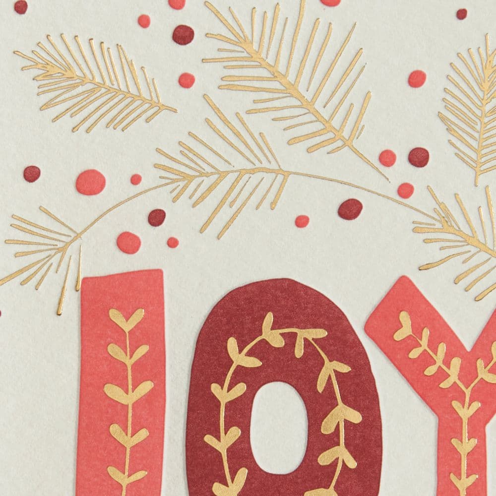 Joy Lettering Christmas Card Fourth Alternate Image width="1000" height="1000"