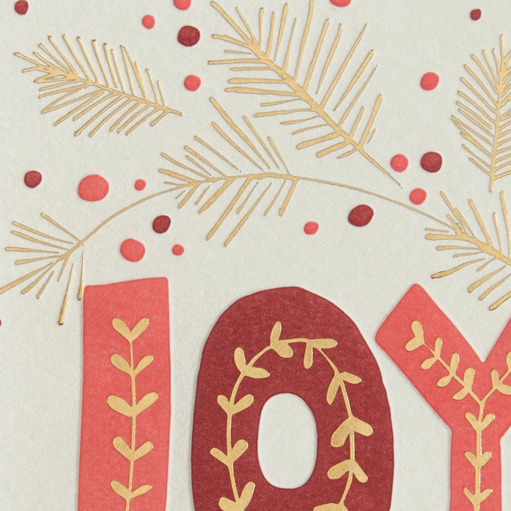 Joy Lettering Christmas Card Fourth Alternate Image width=&quot;1000&quot; height=&quot;1000&quot;