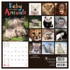 image Baby Animals 2025 Mini Wall Calendar back cover