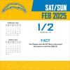 image NFL Los Angeles Chargers 2025 Desk Calendar