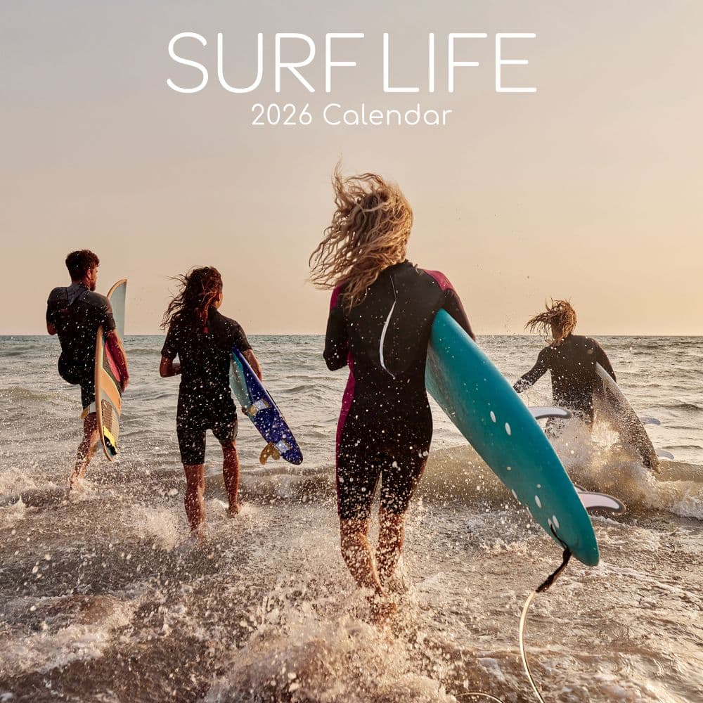 Surf Life 2026 Wall Calendar Main Image
