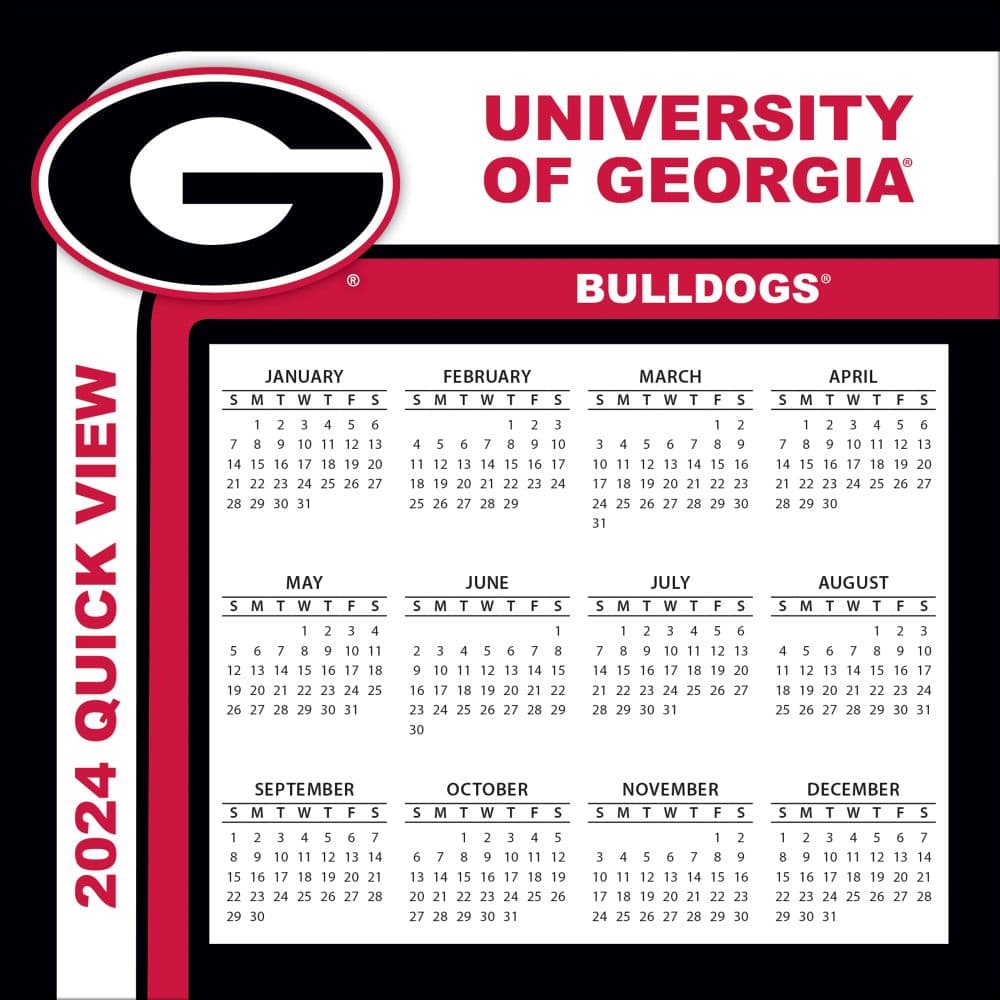 Georgia Bulldogs 2024 Desk Calendar Fourth Alternate Image width=&quot;1000&quot; height=&quot;1000&quot;