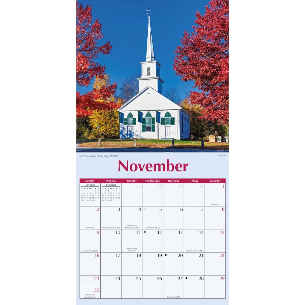 Churches 2025 Wall Calendar Fourth Alternate Image width=&quot;1000&quot; height=&quot;1000&quot;