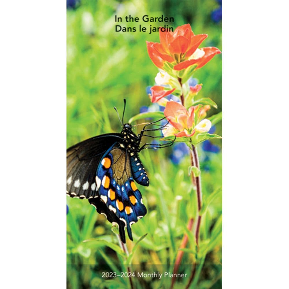 BrownTrout In The Garden Dans Le Jardin 2023-2024 Bilingual English French Two Year Pocket Planner