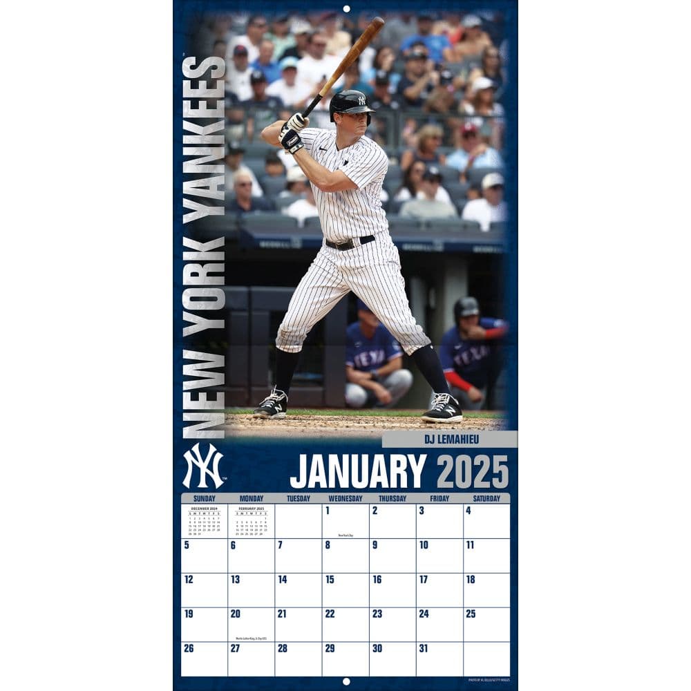 MLB New York Yankees 2025 Mini Wall Calendar Third Alternate Image width=&quot;1000&quot; height=&quot;1000&quot;