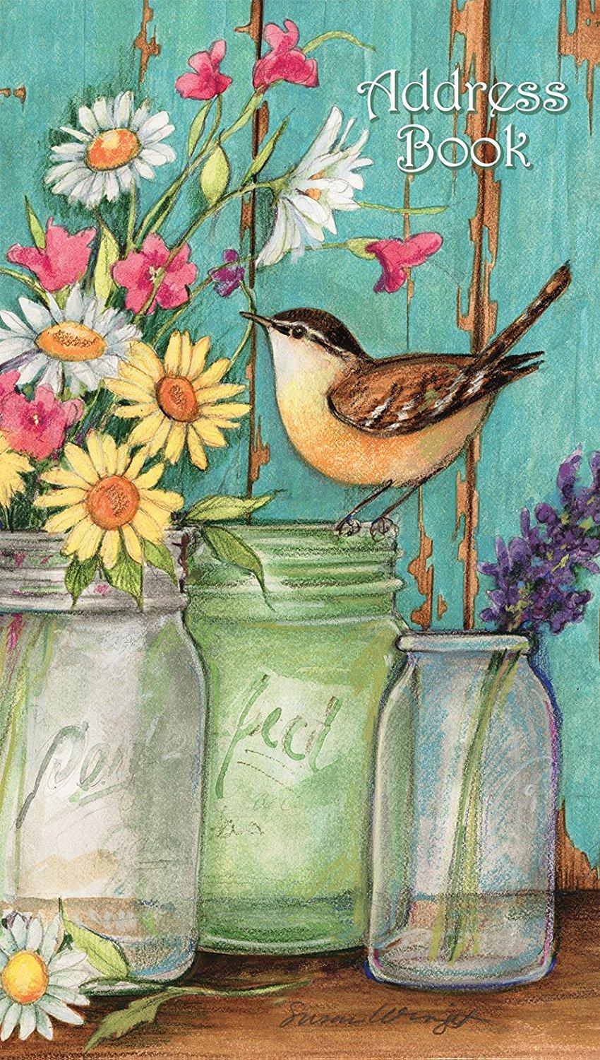 Flower Jars Pocket Address Book by Susan Winget