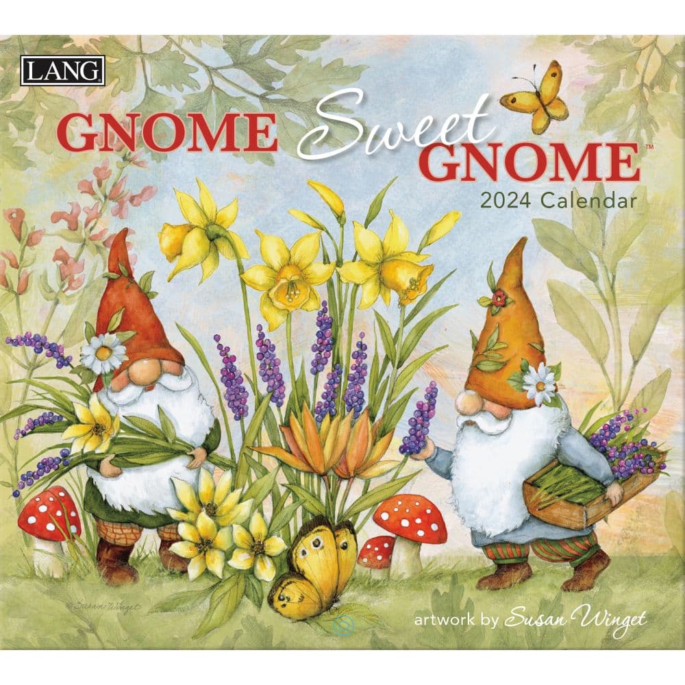 Gnome Sweet Gnome 2024 Wall Calendar - Calendars.com