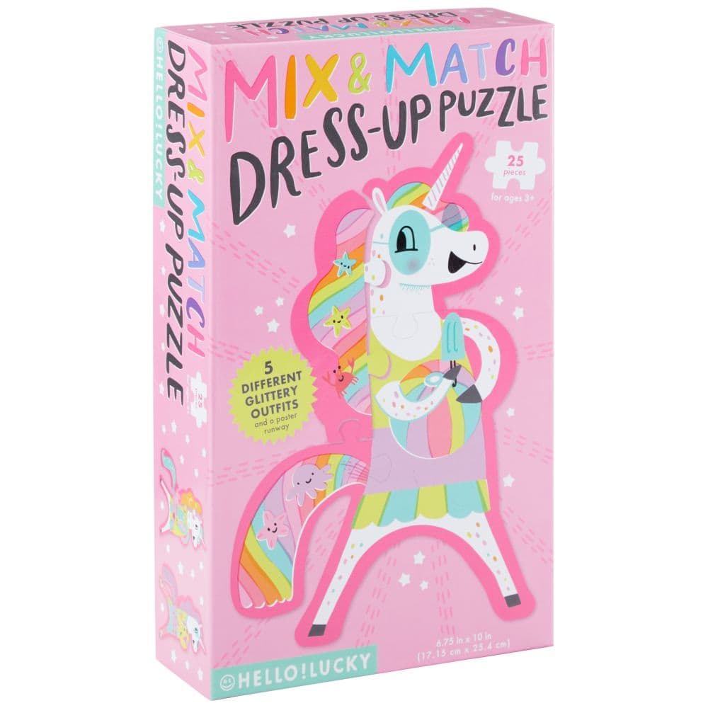 Hello Lucky Dress Up Unicorn Puzzle Main Image