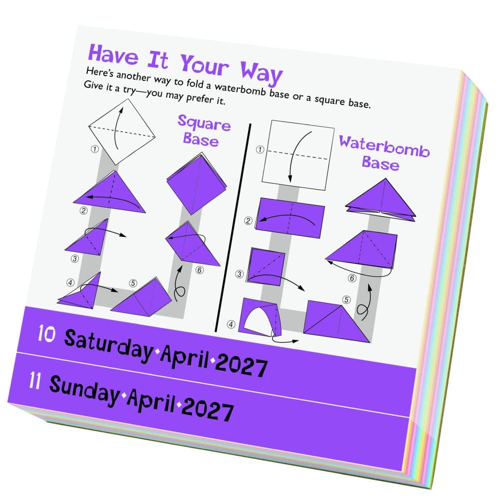 Origami 2027 Page-A-Day Desk Calendar Second Alternate Image