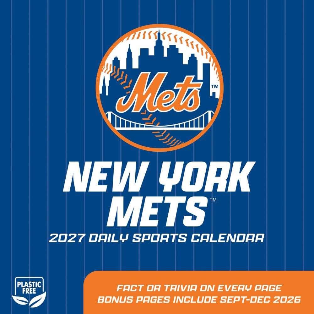 MLB New York Mets 2027 Desk Calendar First Alternate Image