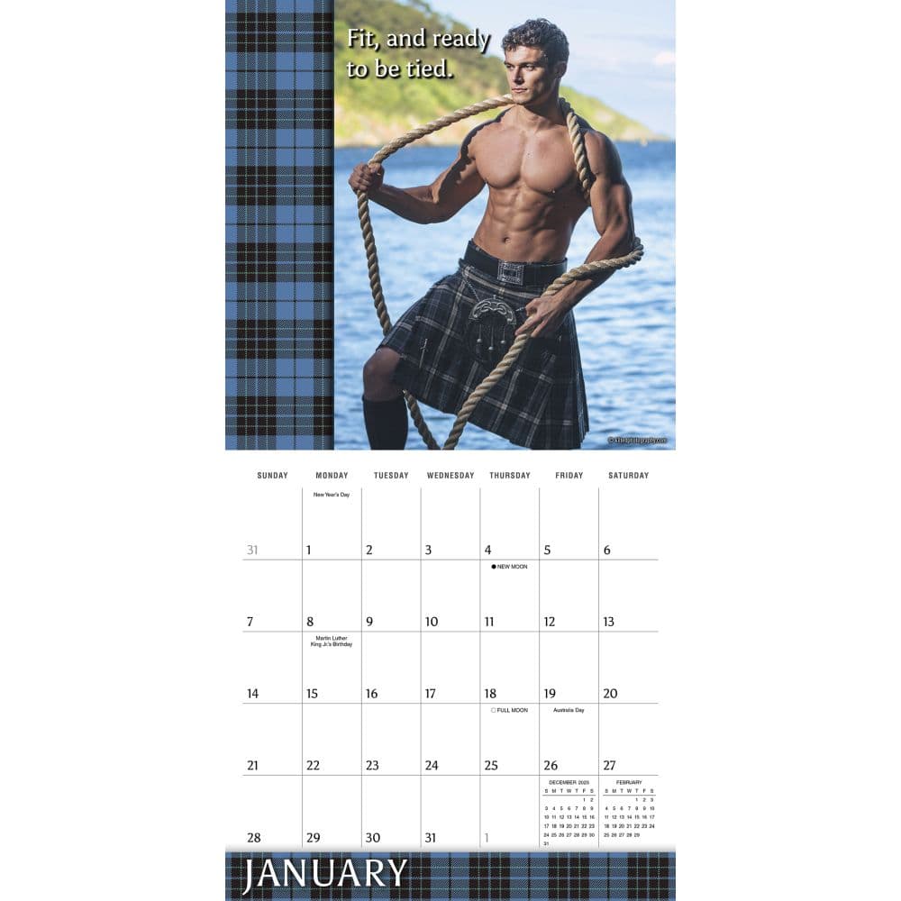 Kilty Pleasures 2024 Wall Calendar