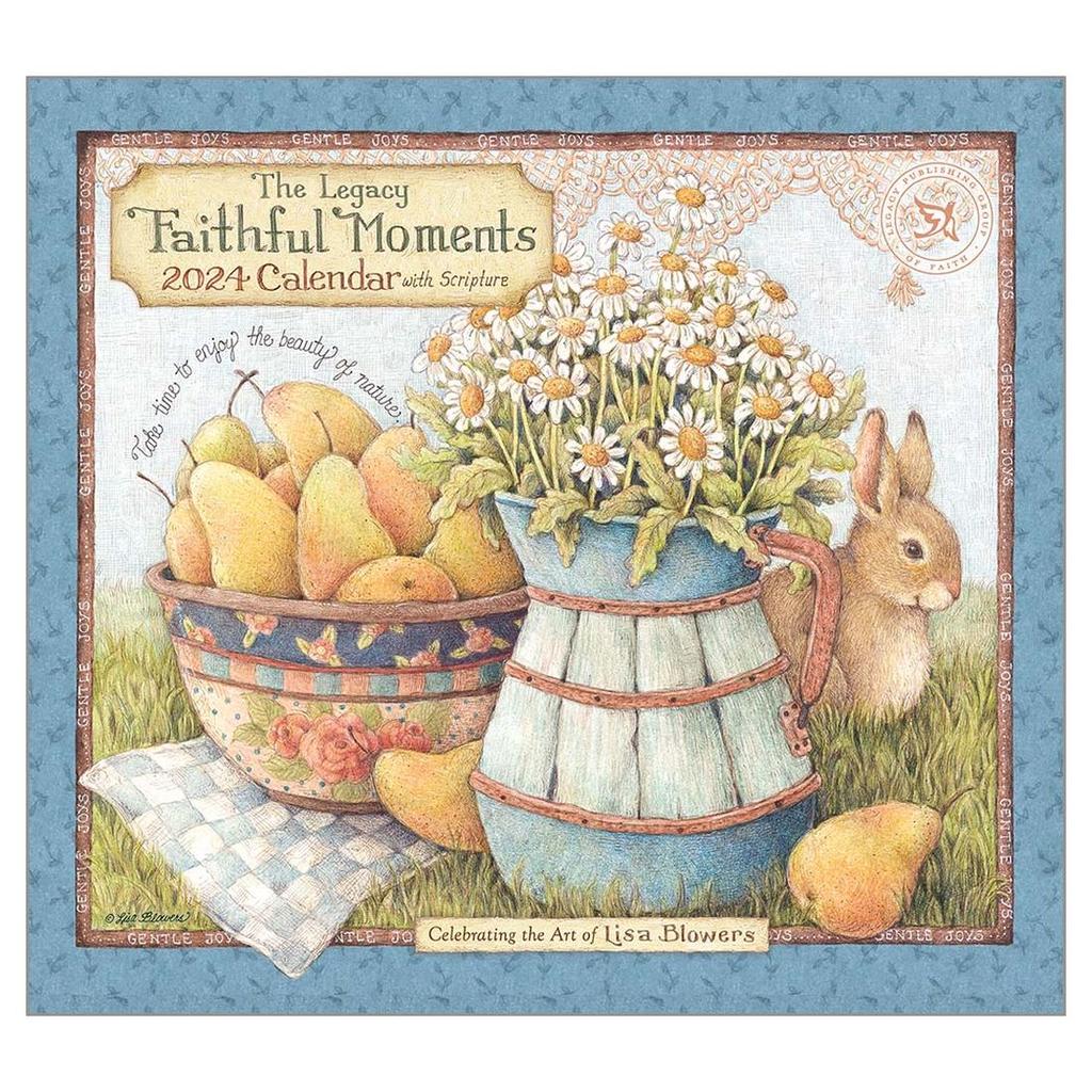 Faithful Moments Blowers 2024 Wall Calendar Main Product Image width=&quot;1000&quot; height=&quot;1000&quot;