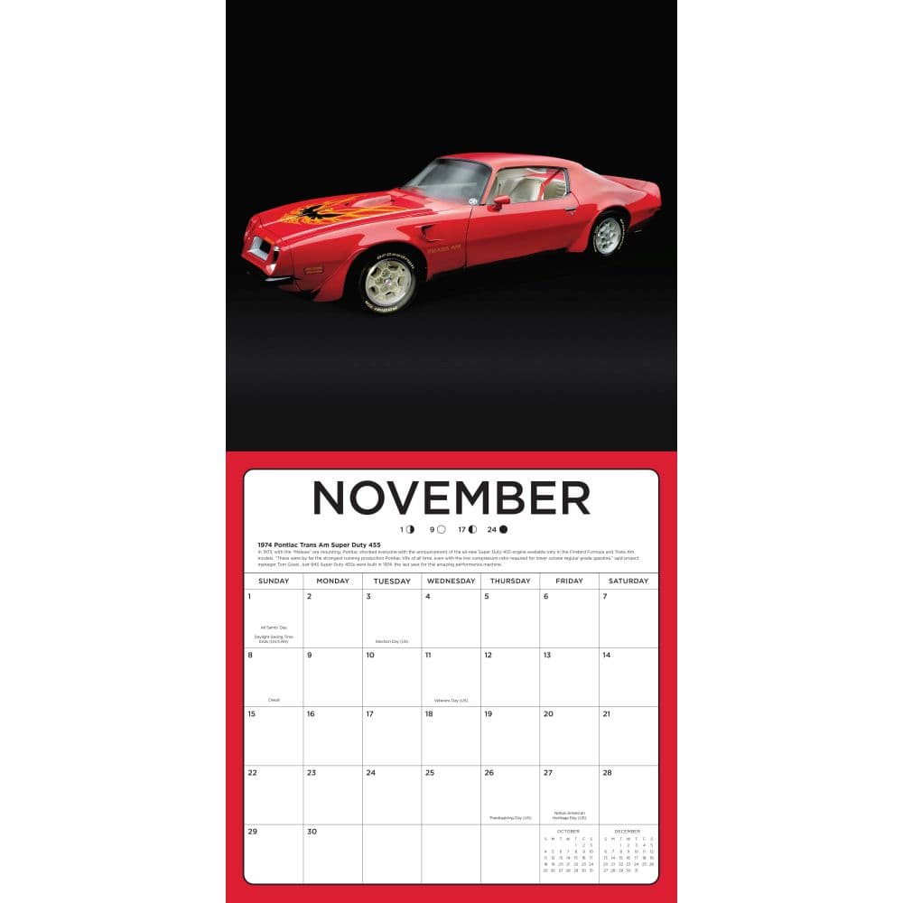 American Muscle Cars 2026 Wall Calendar Third Alternate Image