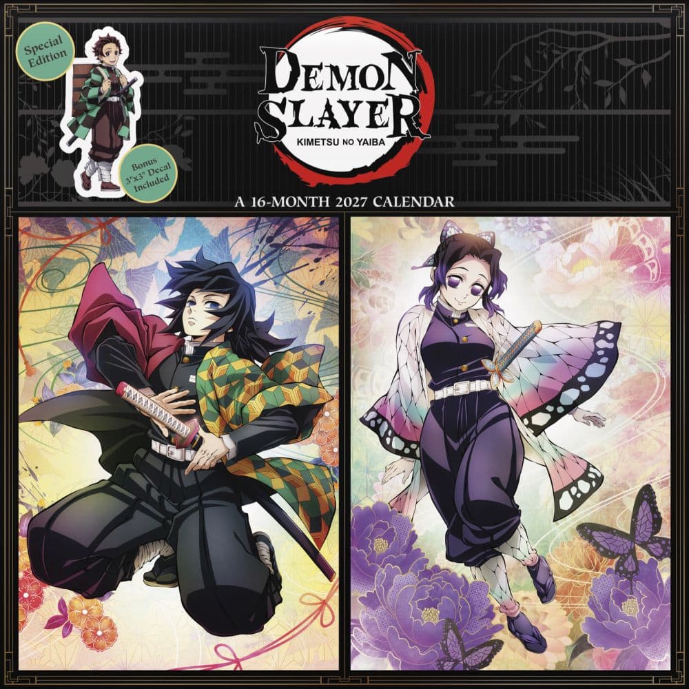 image Demon Slayer Kimetsu no Yaiba Exclusive with Bonus Print 2027 Wall Calendar Main Product Image