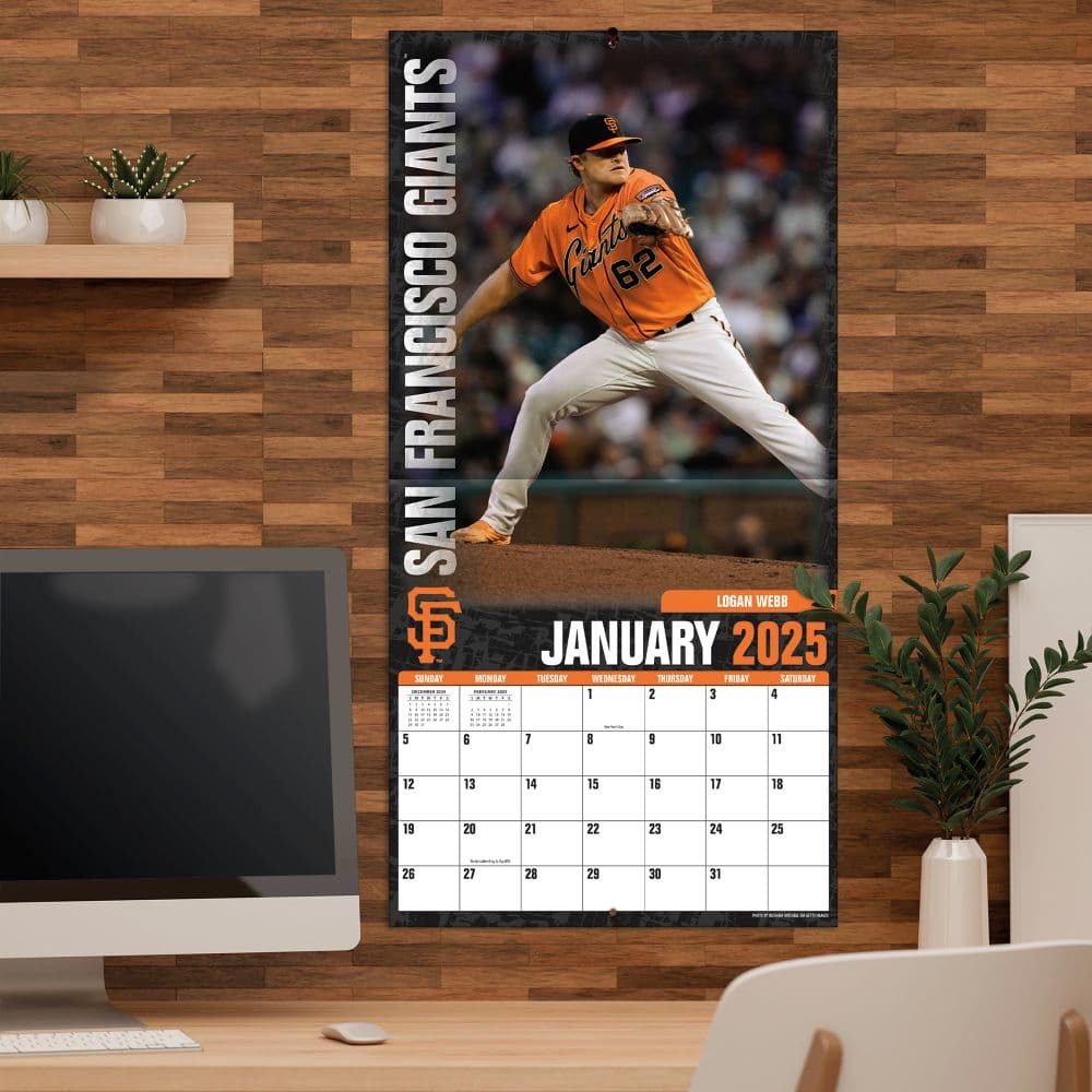 MLB San Francisco Giants 2025 Wall Calendar Fourth Alternate Image