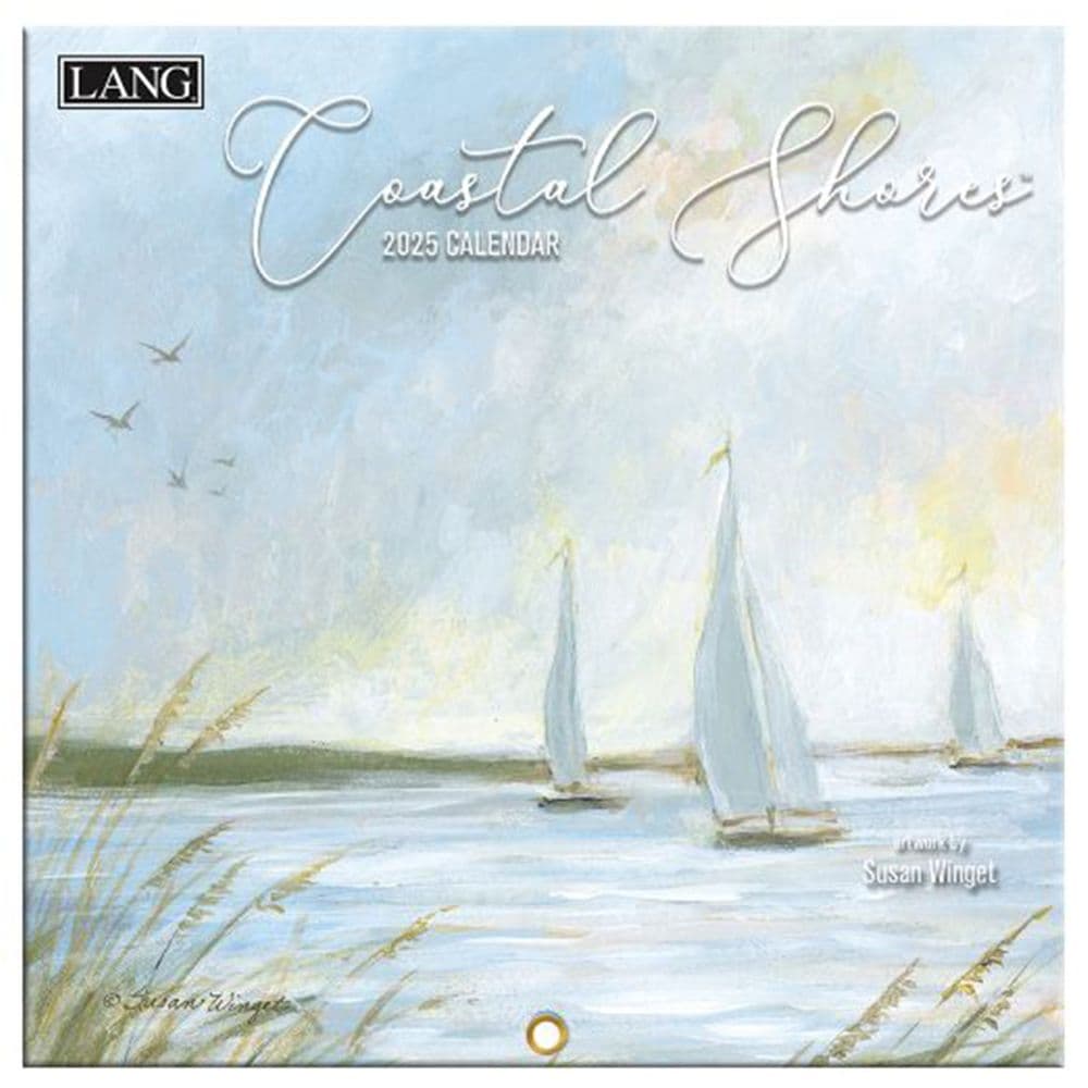 Coastal Shores by Susan Winget 2025 Mini Wall Calendar