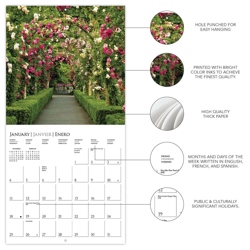 In the Garden 2026 Mini Wall Calendar Second Alternate Image
