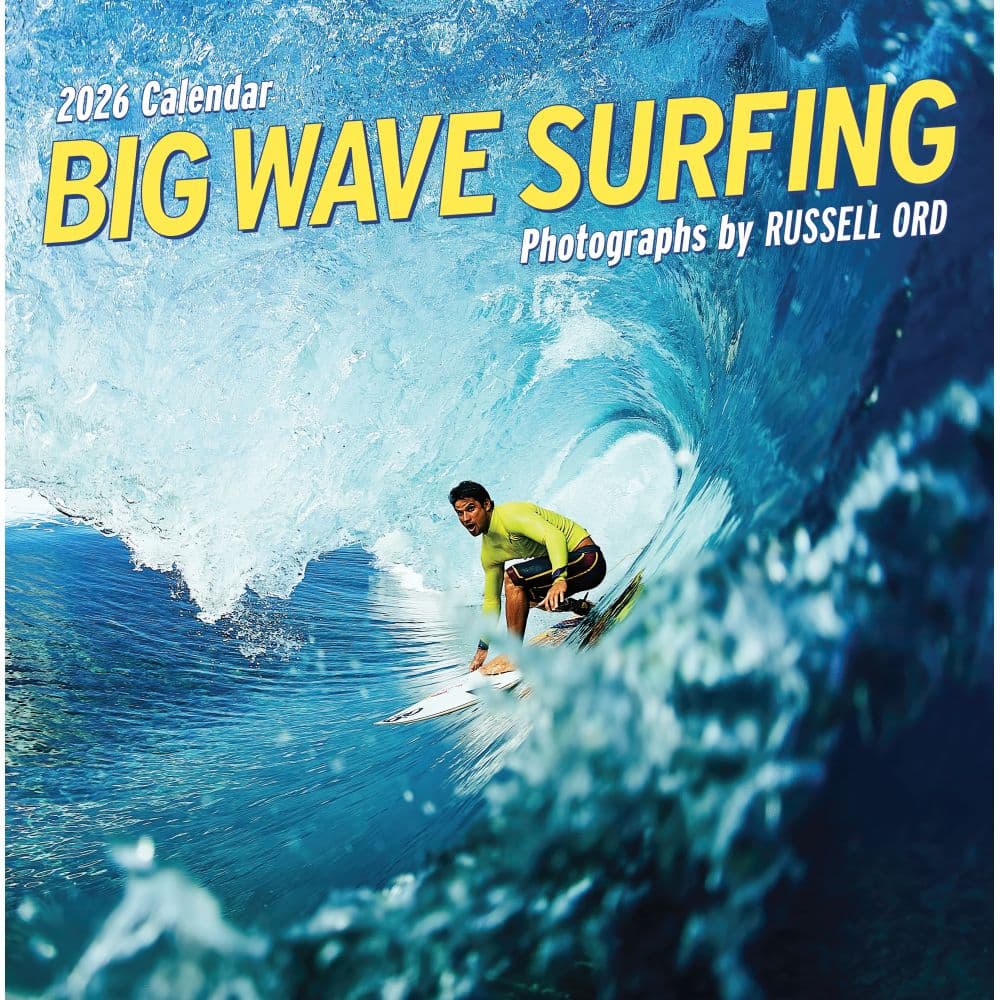 Big Wave Surfing 2026 Wall Calendar Main Image