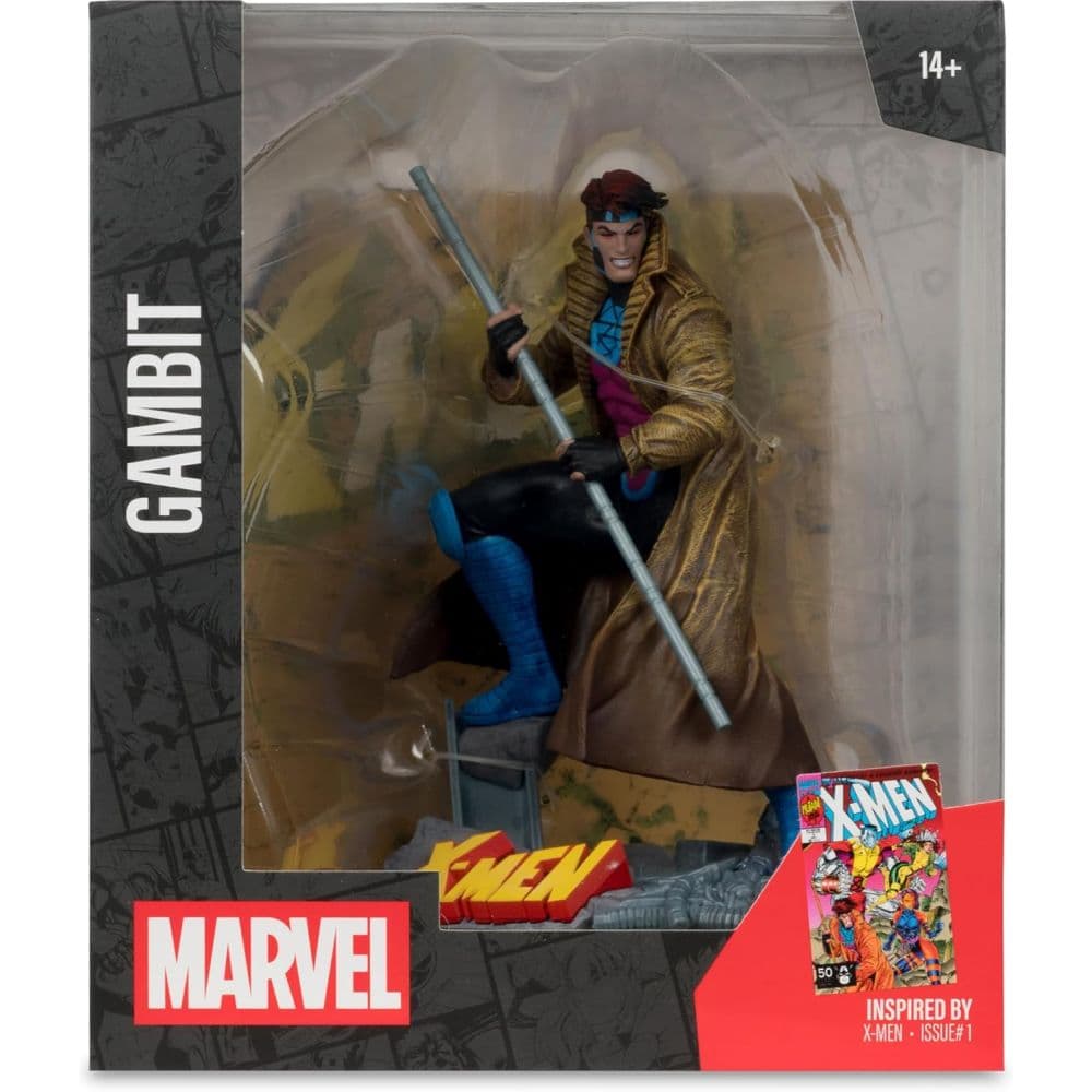 Marvel Collection 1:10 Gambit X-Men #1 Posed Figure Eighth Alternate Image