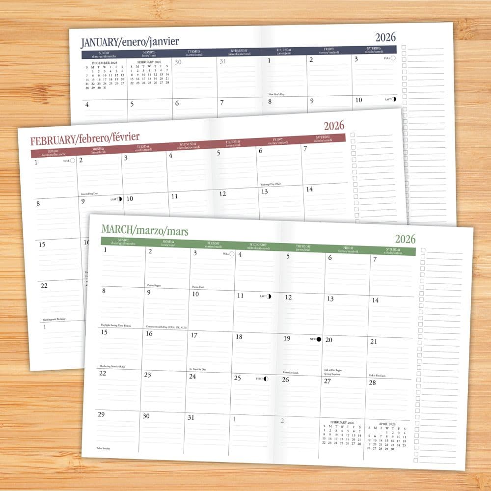 Charcoal Booklet Monthly 2026 Planner Second Alternate Image