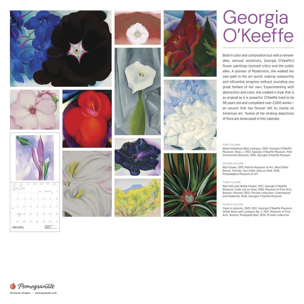 Georgia OKeeffe 2026 Wall Calendar First Alternate Image
