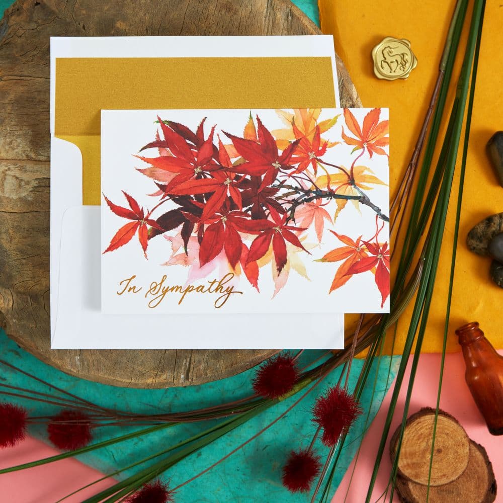 Leaves Sympathy Card Ninth Alternate Image width=&quot;1000&quot; height=&quot;1000&quot;