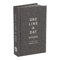 image Charcoal Canvas One Line a Day Memory Book Main Product Image