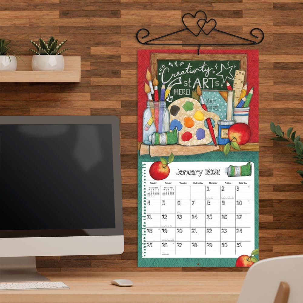 Schoolhouse 2026 Wall Calendar by Susan Winget_ALT5
