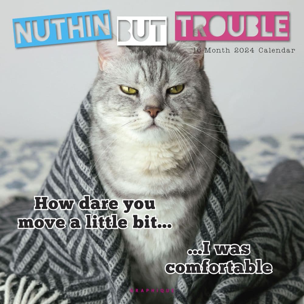 Nuthin But Trouble 2024 Wall Calendar Main Product Image width=&quot;1000&quot; height=&quot;1000&quot;
