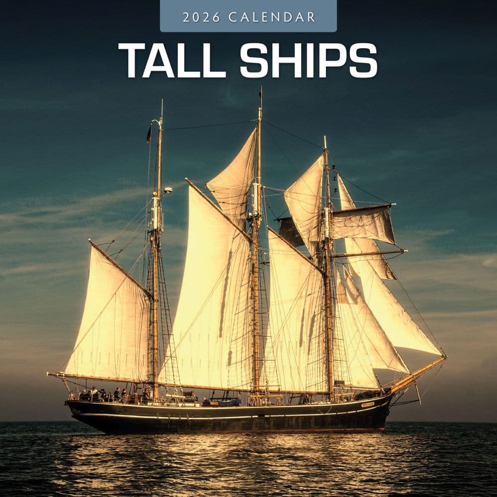 Tall Ships 2026 Wall Calendar Main Product Image