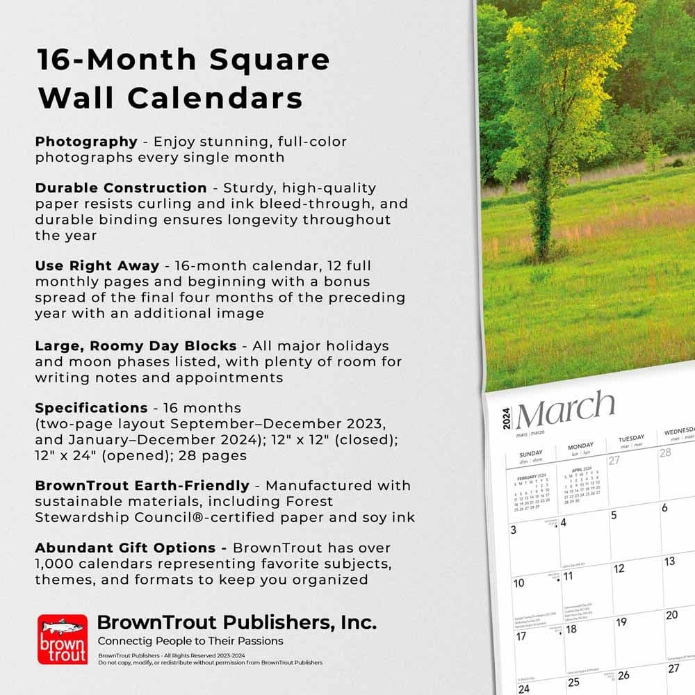 Oklahoma Wild and Scenic 2024 Wall Calendar