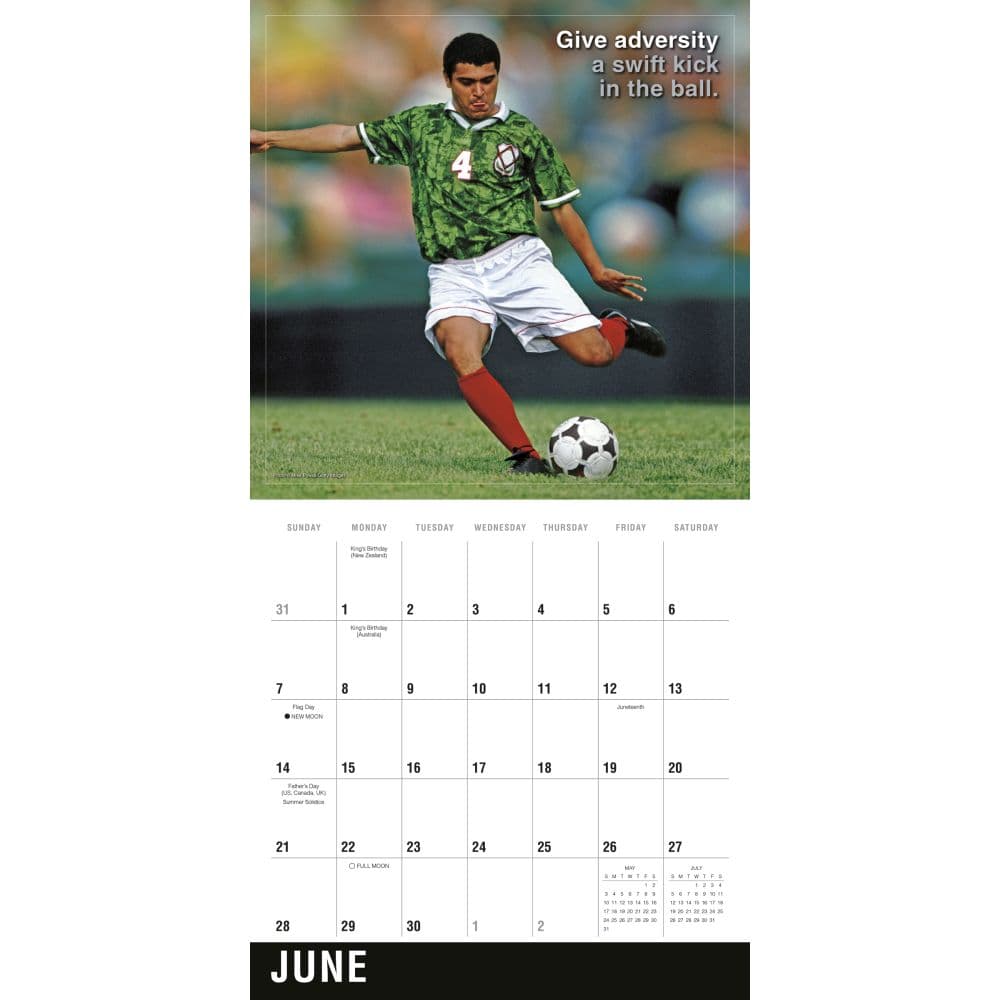 Soccer 2026 Wall Calendar Third Alternate Image