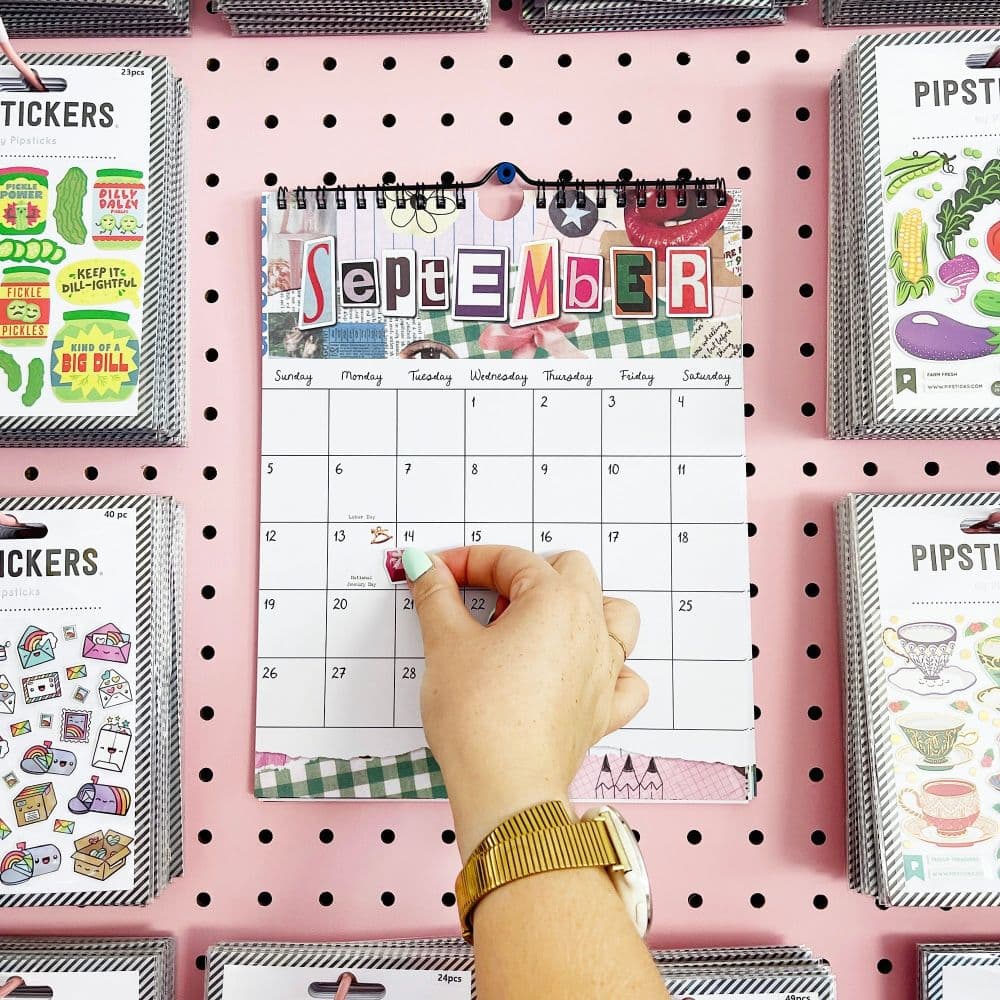 Haricot Dreamworld Stickers 2027 Vertical Wall Calendar Sixth Alternate Image