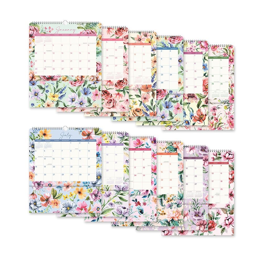Bella Flora Pockets Plus 2027 Wall Calendar Third Alternate Image